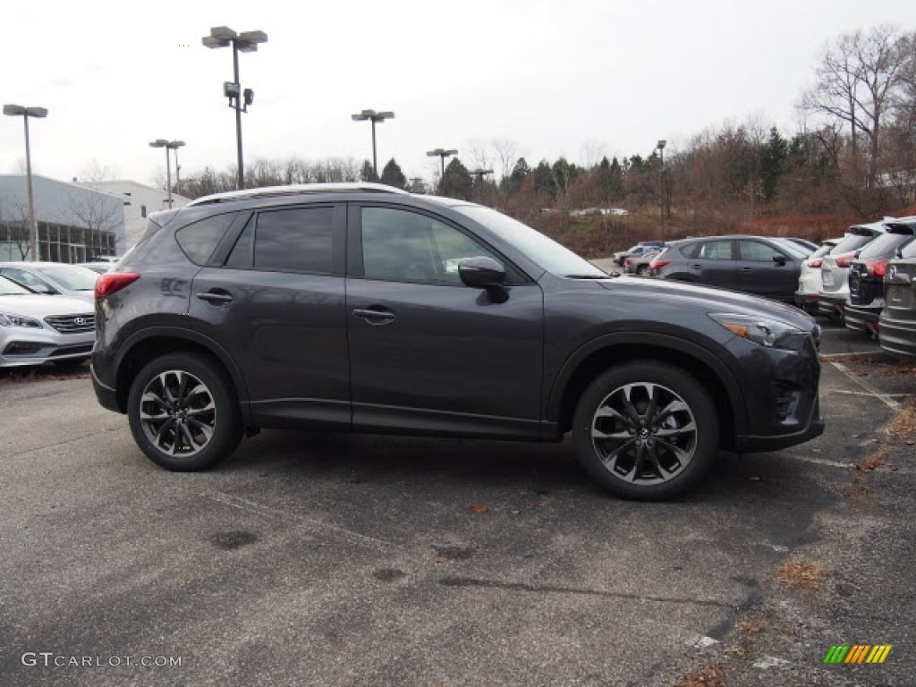 2016 CX-5 Grand Touring AWD - Meteor Gray Mica / Black photo #2