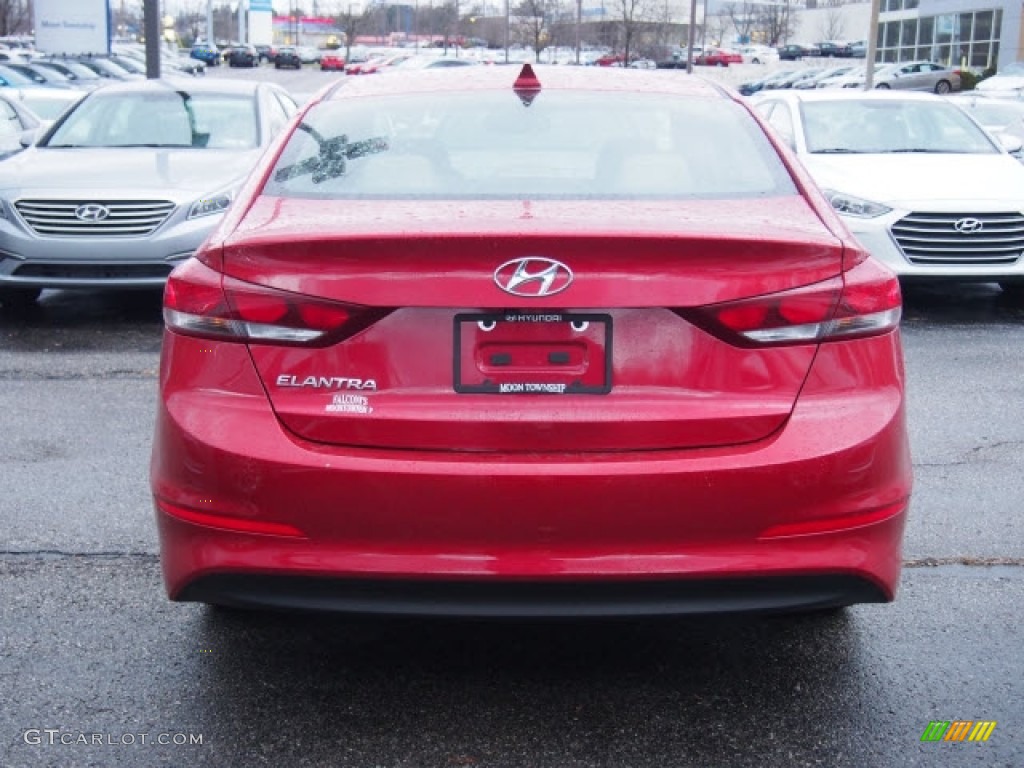 2017 Elantra Value Edition - Red / Beige photo #3