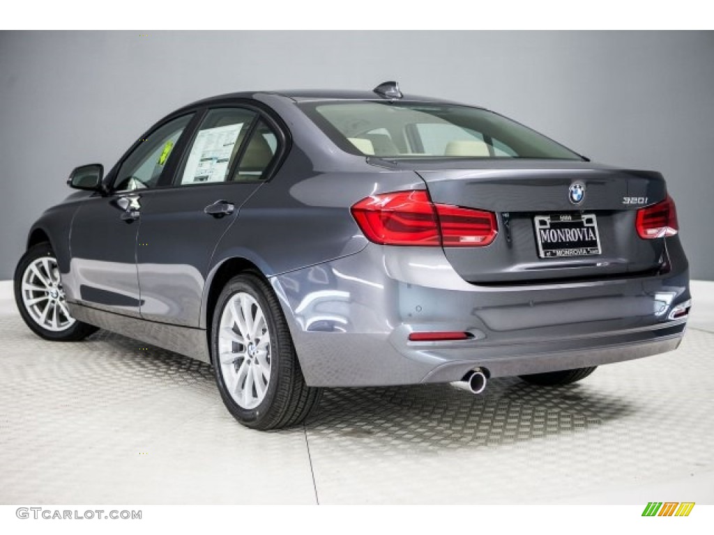 2017 3 Series 320i Sedan - Mineral Grey Metallic / Venetian Beige/Black photo #3