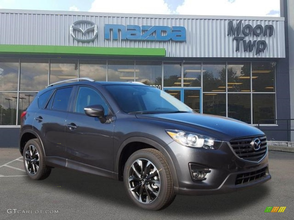 2016 CX-5 Grand Touring AWD - Meteor Gray Mica / Black photo #1