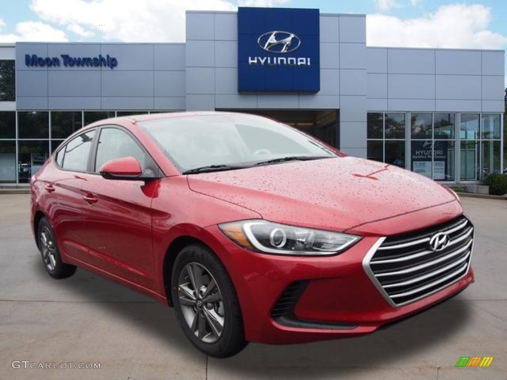 2017 Elantra SE - Red / Gray photo #1