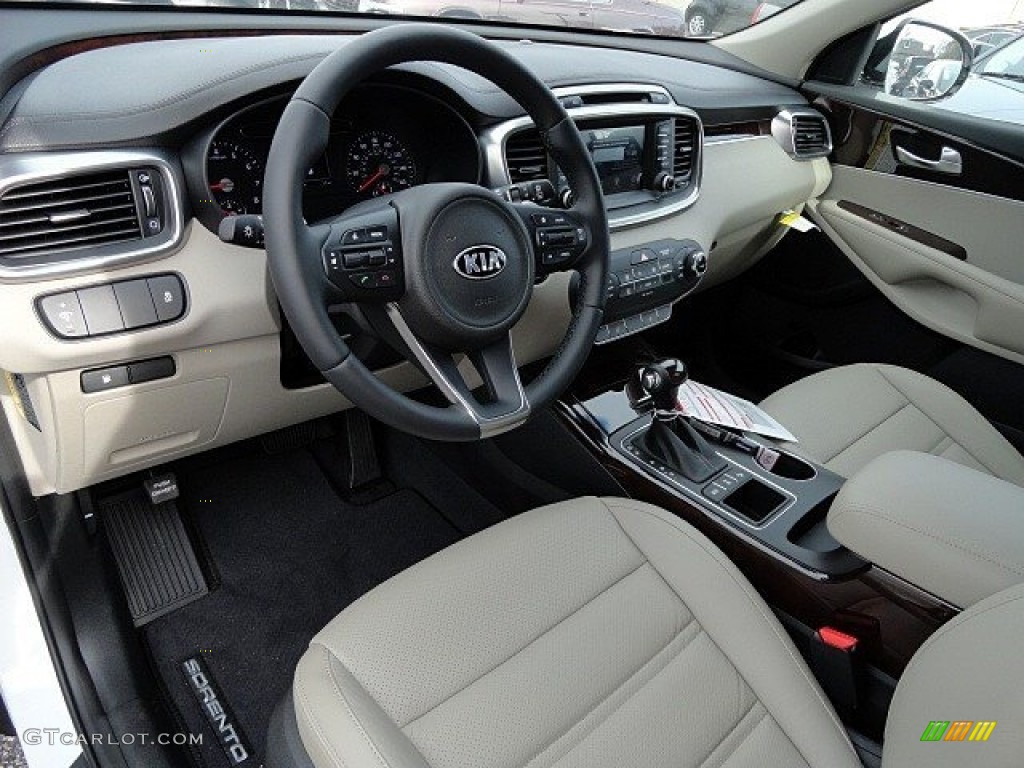Stone Beige Interior 2017 Kia Sorento EX AWD Photo #118991637