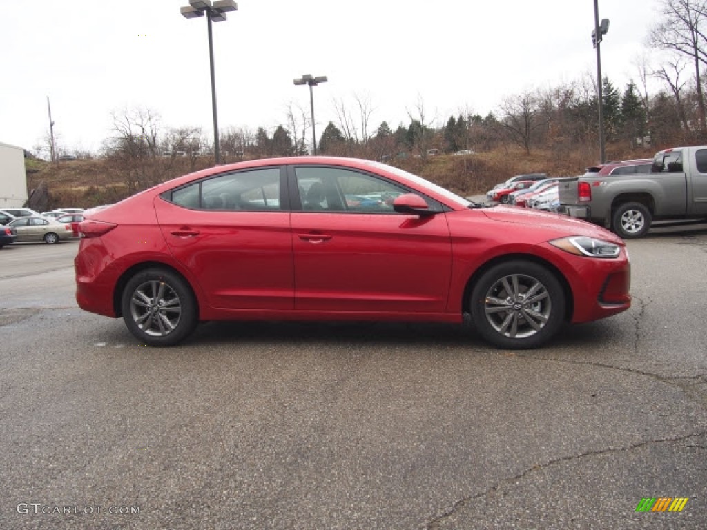 2017 Elantra SE - Red / Gray photo #2