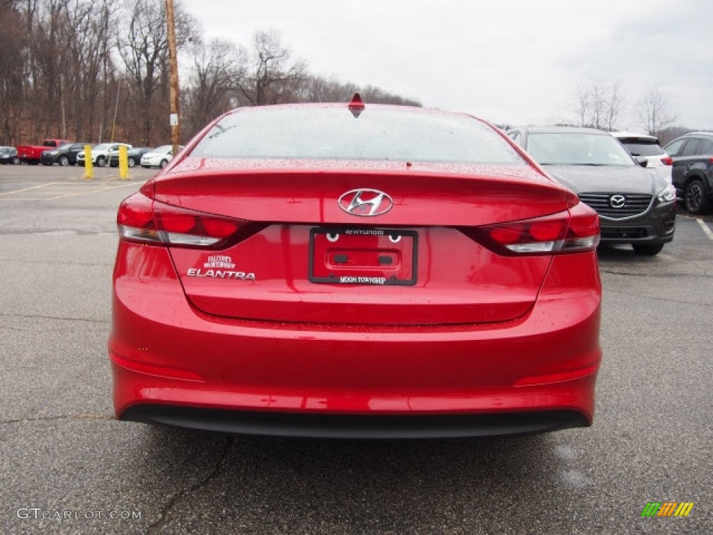 2017 Elantra SE - Red / Gray photo #3