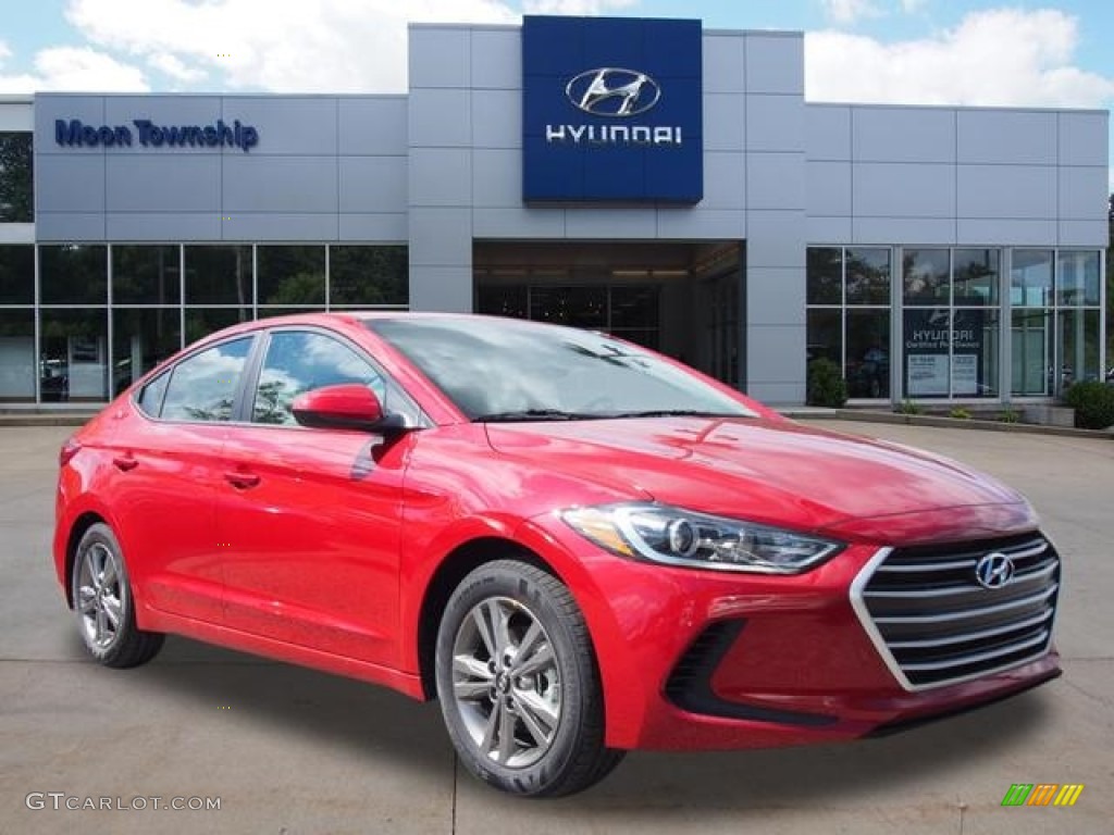 2017 Elantra SE - Red / Beige photo #1