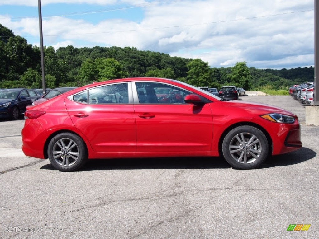 2017 Elantra SE - Red / Beige photo #2