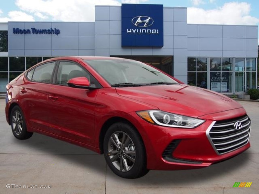 2017 Elantra SE - Red / Gray photo #1