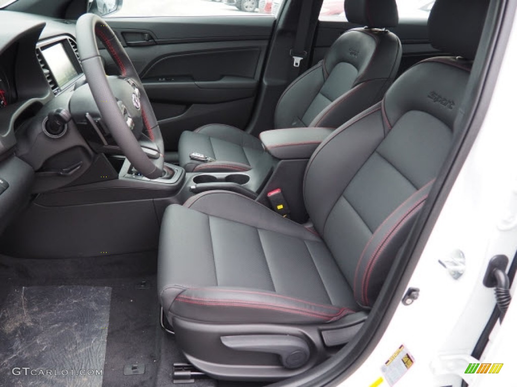 Black Interior 2017 Hyundai Elantra Sport Photo #118992963