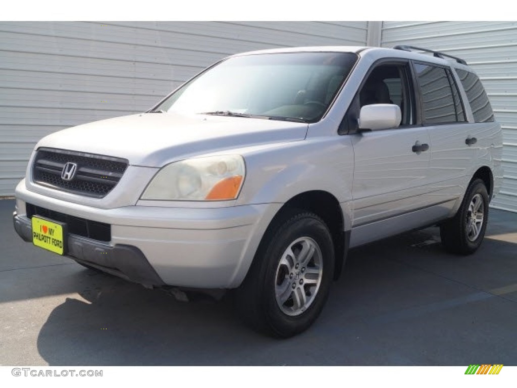 2004 Pilot EX-L 4WD - Starlight Silver Metallic / Gray photo #4