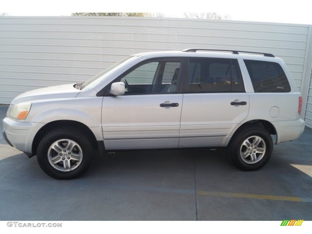 2004 Pilot EX-L 4WD - Starlight Silver Metallic / Gray photo #5