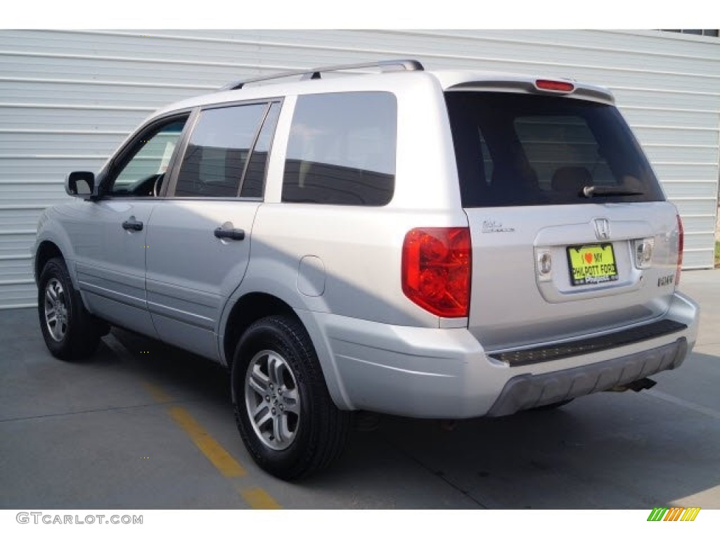 2004 Pilot EX-L 4WD - Starlight Silver Metallic / Gray photo #6