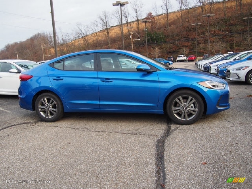 2017 Elantra SE - Electric Blue / Black photo #2