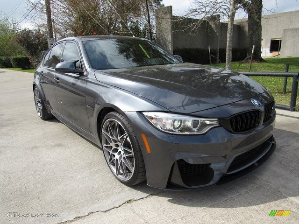 2017 M3 Sedan - Mineral Grey Metallic / Black photo #2