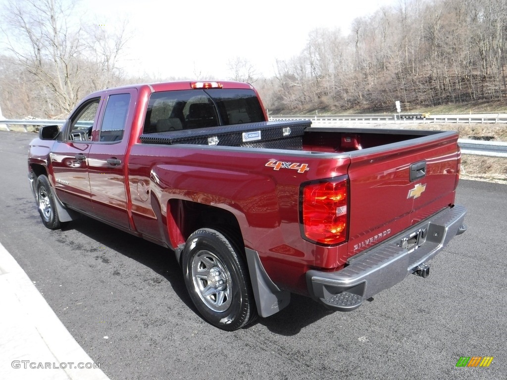 2014 Silverado 1500 WT Double Cab 4x4 - Deep Ruby Metallic / Jet Black/Dark Ash photo #8