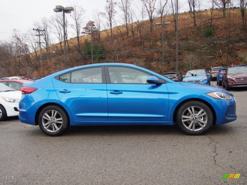 2017 Elantra SE - Electric Blue / Black photo #2