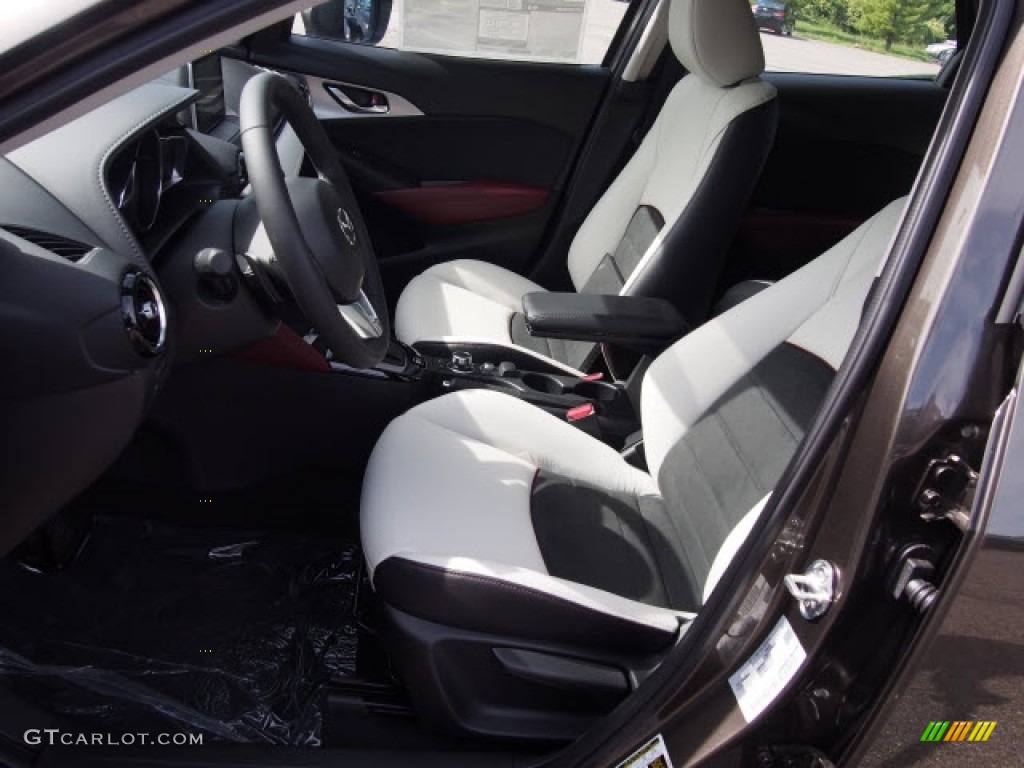 Black/Parchment Interior 2017 Mazda CX-3 Grand Touring AWD Photo #118995033