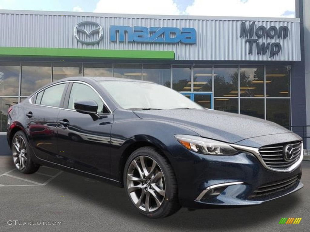 2017 Mazda6 Grand Touring - Deep Crystal Blue Mica / Parchment photo #1