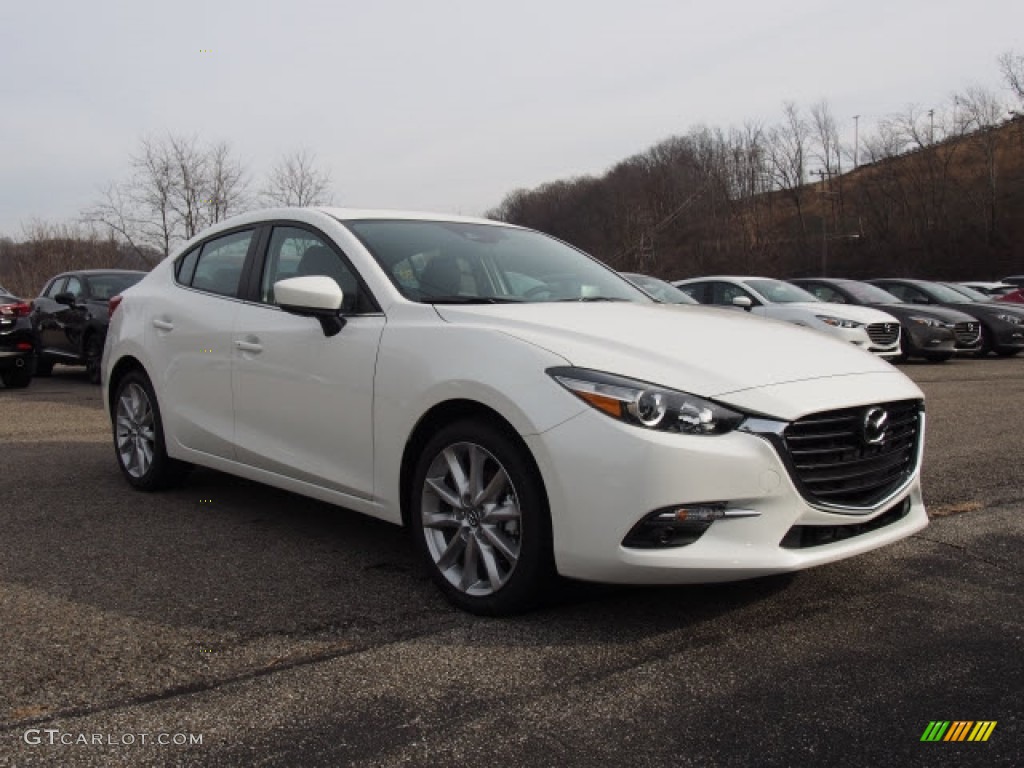 2017 MAZDA3 Grand Touring 4 Door - Snowflake White Pearl Mica / Black photo #1