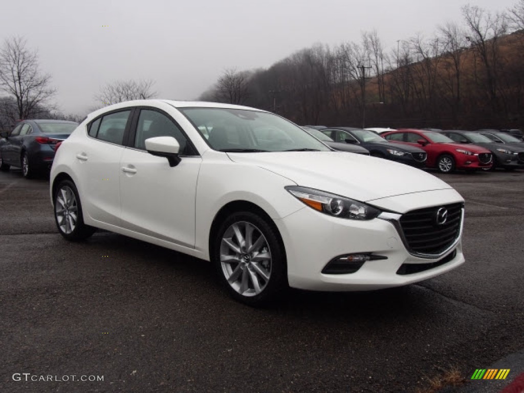 2017 MAZDA3 Touring 5 Door - Snowflake White Pearl Mica / Black photo #1