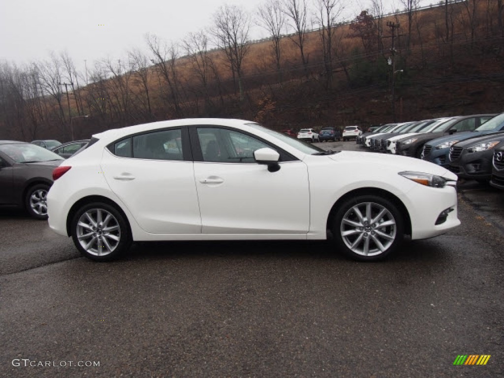 2017 MAZDA3 Touring 5 Door - Snowflake White Pearl Mica / Black photo #2