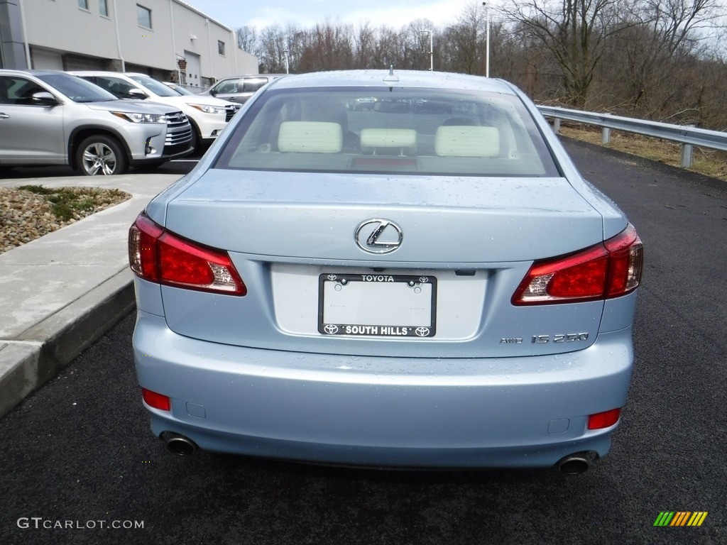 2012 IS 250 AWD - Cerulean Blue / Ecru photo #8