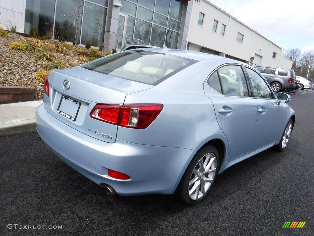 2012 IS 250 AWD - Cerulean Blue / Ecru photo #9
