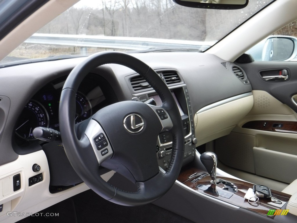 2012 IS 250 AWD - Cerulean Blue / Ecru photo #12