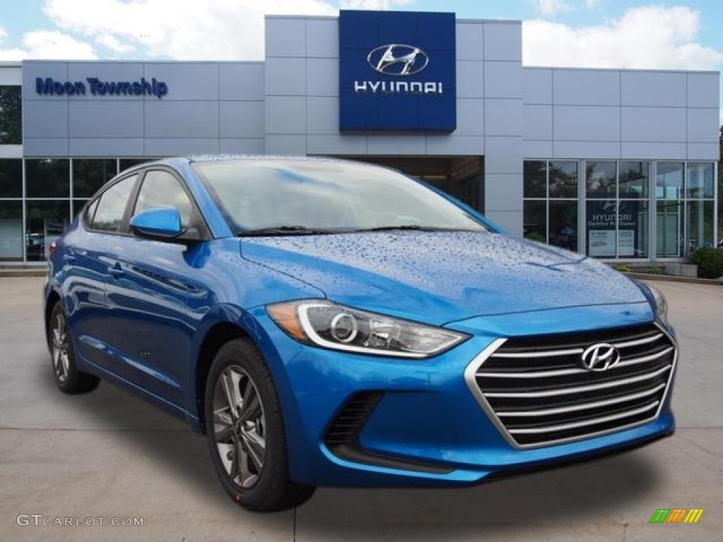 2017 Elantra SE - Electric Blue / Gray photo #1