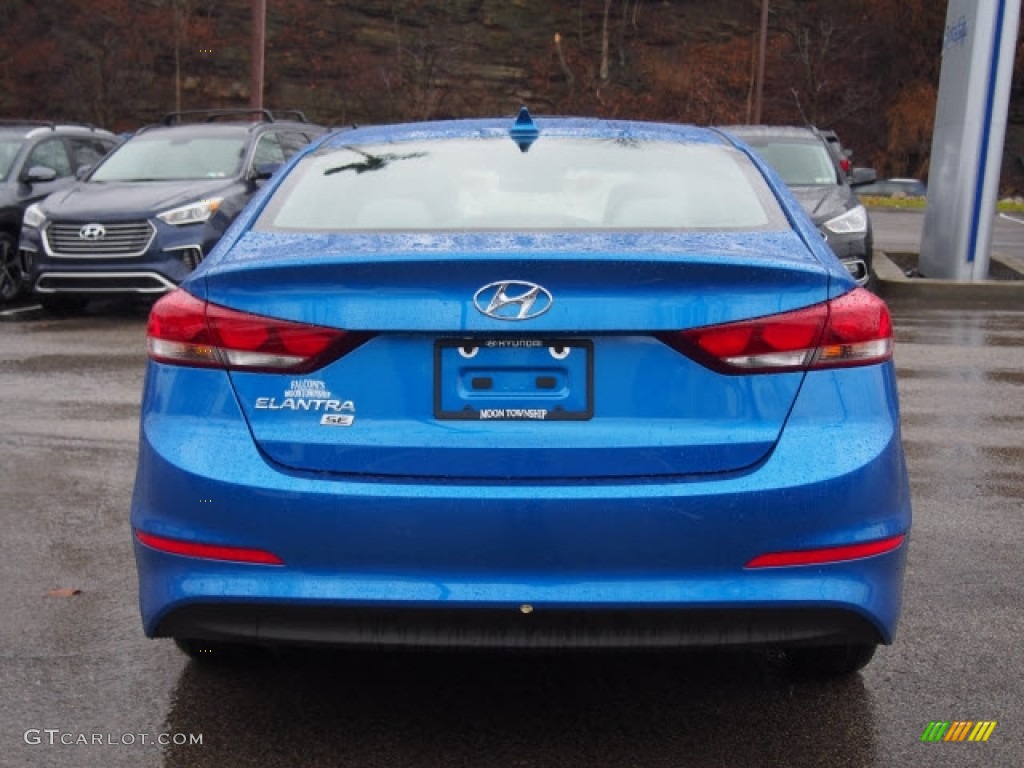 2017 Elantra SE - Electric Blue / Gray photo #3