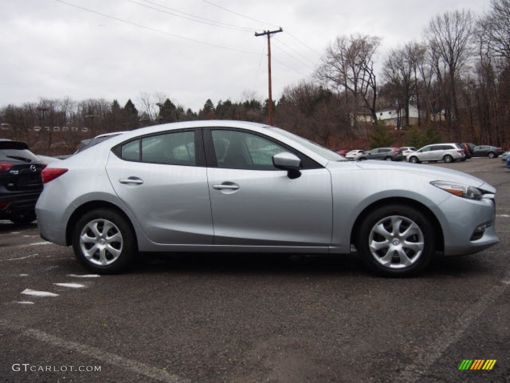 2017 MAZDA3 Sport 4 Door - Sonic Silver Metallic / Black photo #2