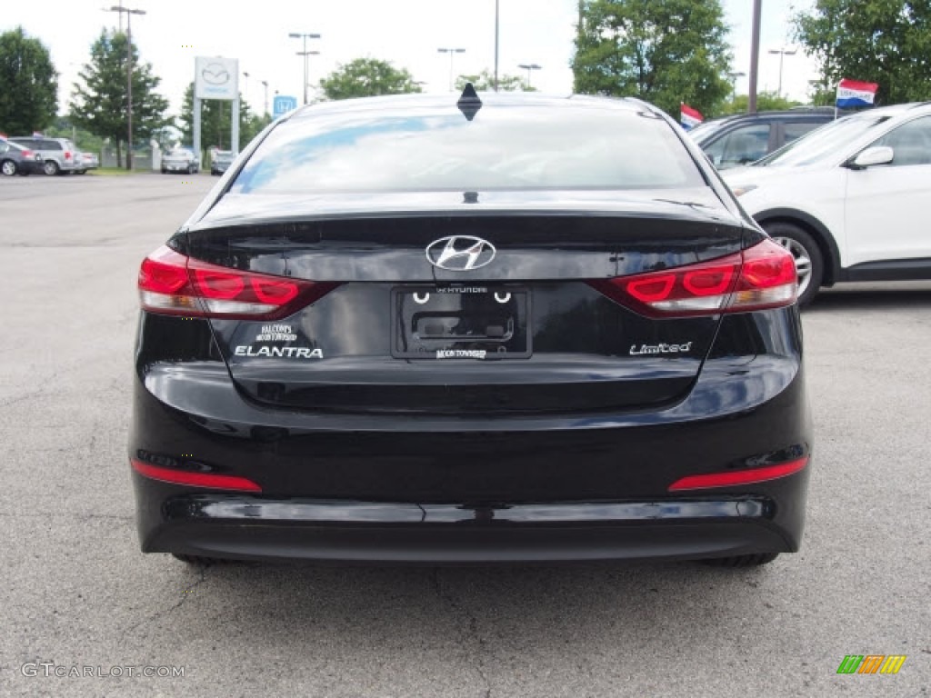 2017 Elantra Limited - Black / Gray photo #3