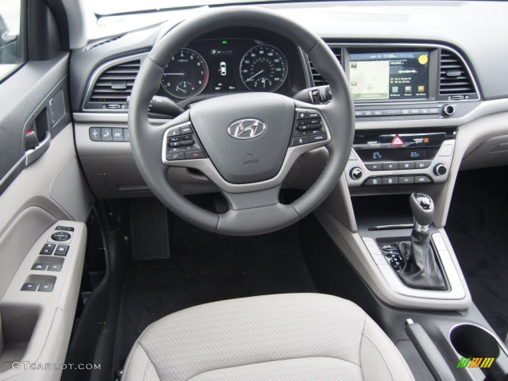 2017 Elantra Limited - Black / Gray photo #6