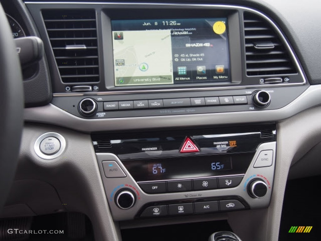 2017 Elantra Limited - Black / Gray photo #7