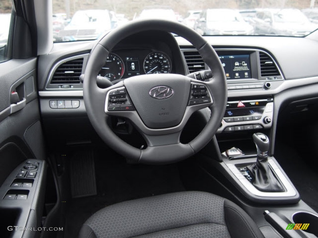 2017 Elantra Value Edition - Black / Black photo #6