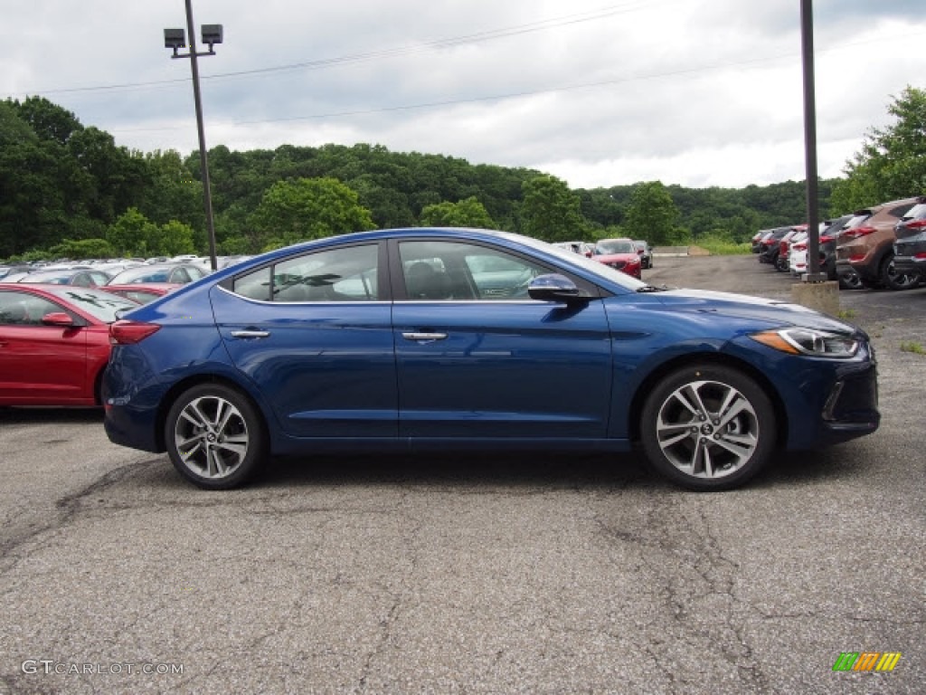 2017 Elantra Limited - Lakeside Blue / Gray photo #2