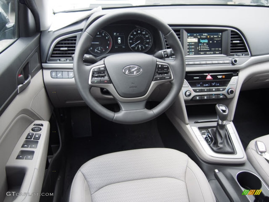 2017 Elantra Limited - Lakeside Blue / Gray photo #6