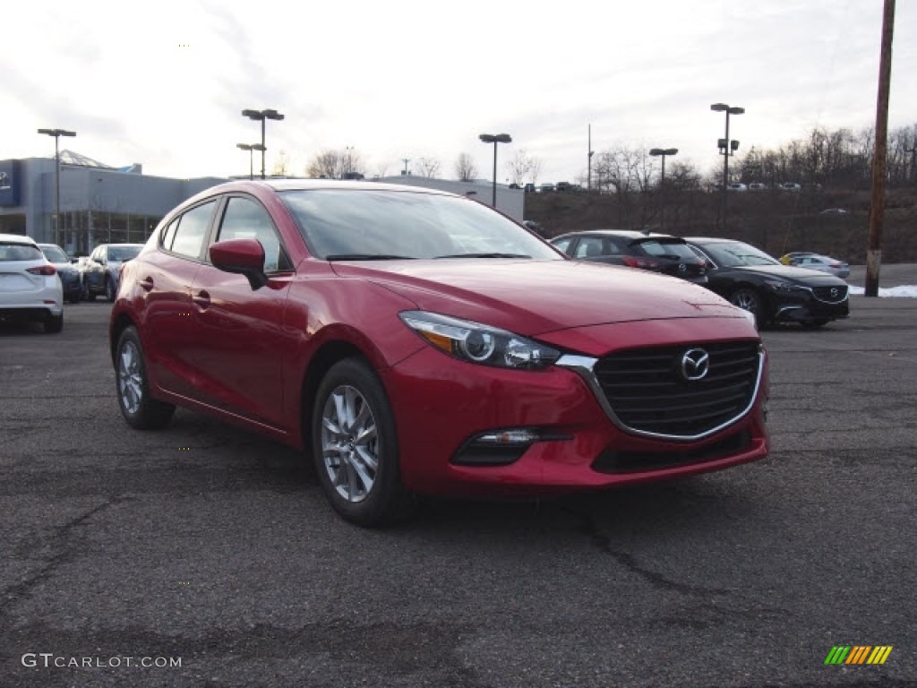 2017 MAZDA3 Sport 5 Door - Soul Red Metallic / Black photo #1