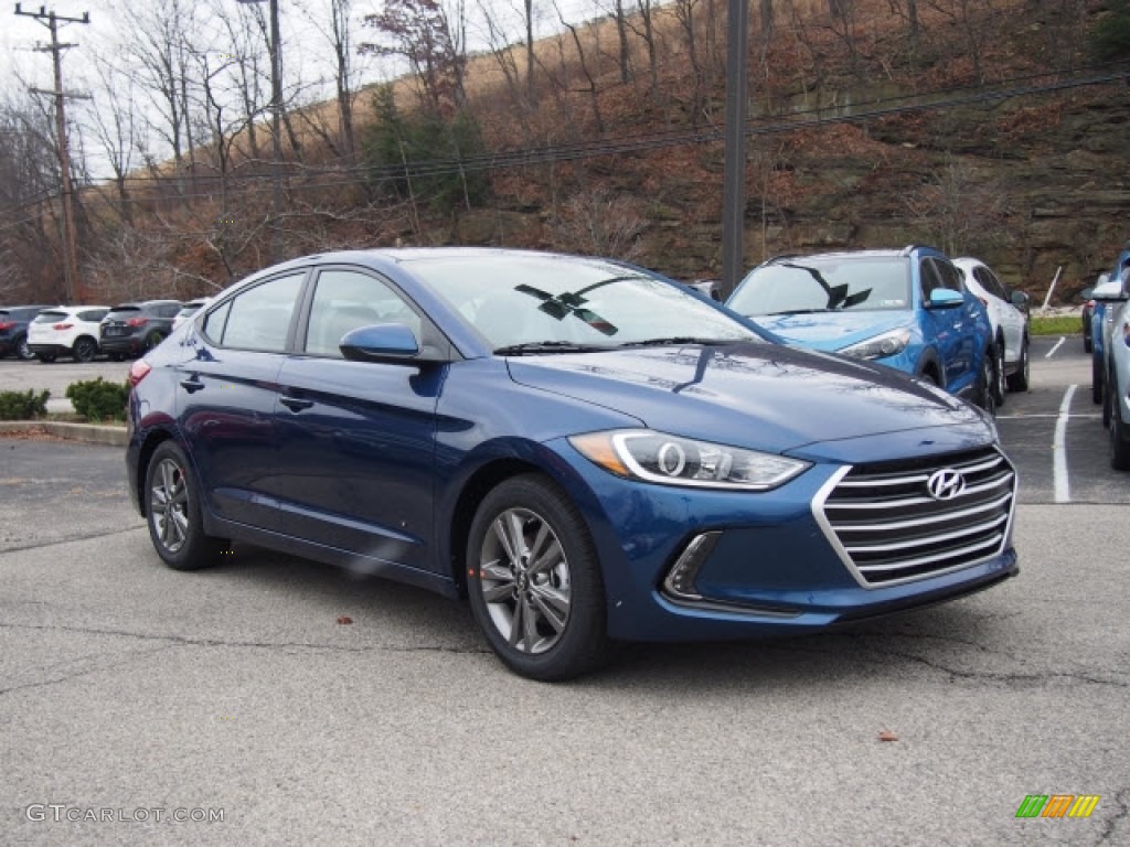 2017 Elantra Value Edition - Lakeside Blue / Black photo #1