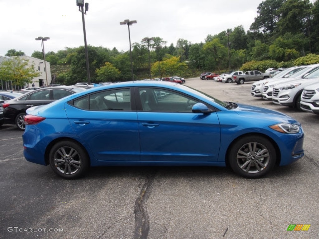 2017 Elantra SE - Electric Blue / Black photo #2