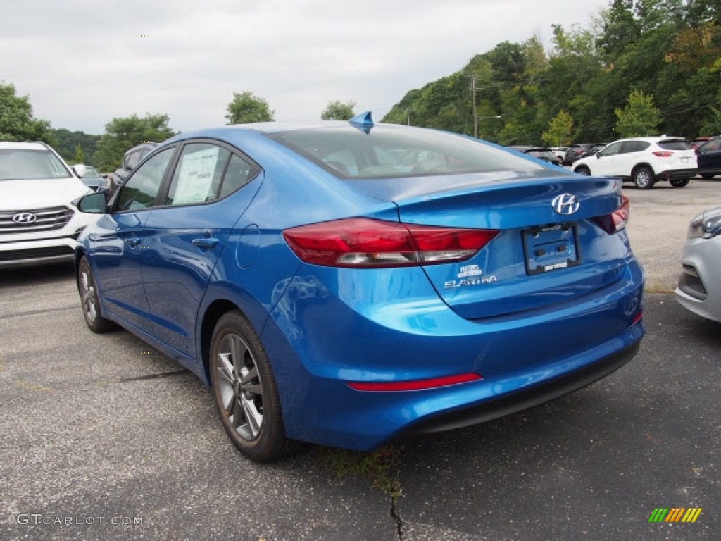 2017 Elantra SE - Electric Blue / Black photo #3