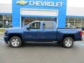 2017 Deep Ocean Blue Metallic Chevrolet Silverado 1500 LT Crew Cab 4x4  photo #2