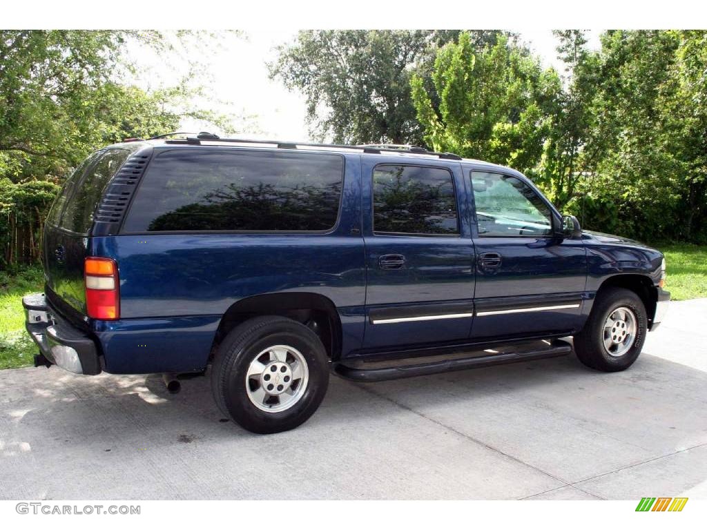 2001 Suburban 1500 LT 4x4 - Indigo Blue Metallic / Light Gray/Neutral photo #6