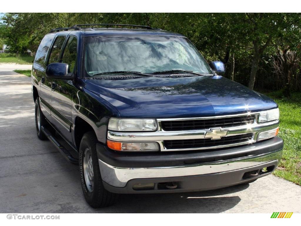 2001 Suburban 1500 LT 4x4 - Indigo Blue Metallic / Light Gray/Neutral photo #10