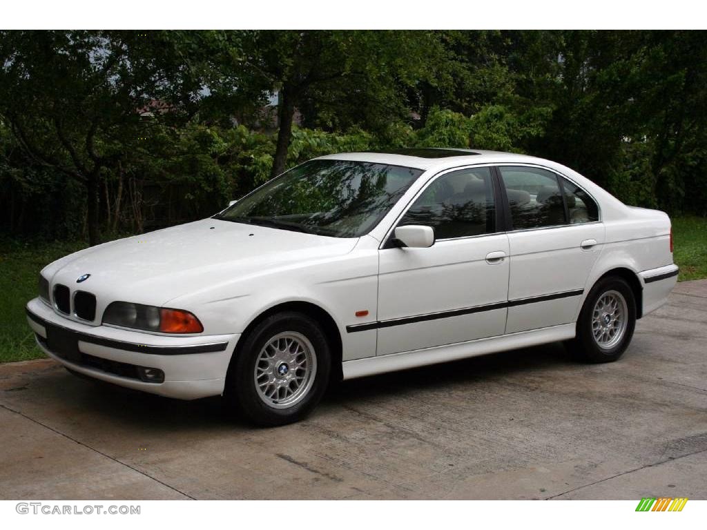 1998 5 Series 528i Sedan - Alpine White III / Beige photo #2