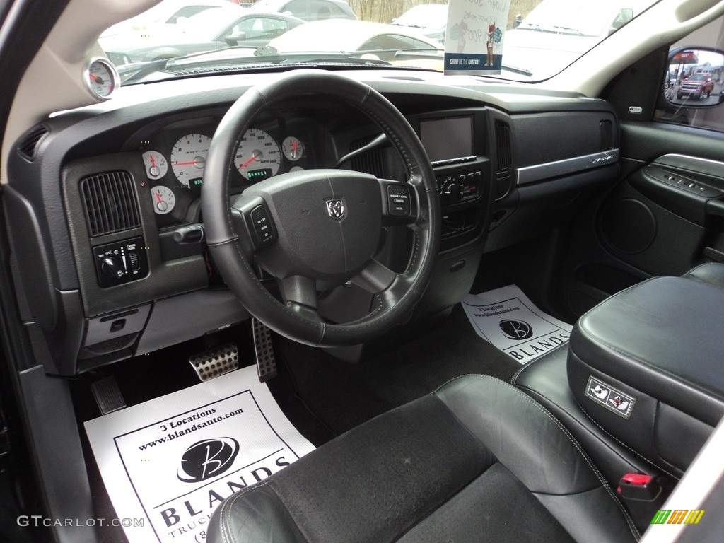 2005 Ram 1500 SRT-10 Quad Cab - Black / Dark Slate Gray photo #9