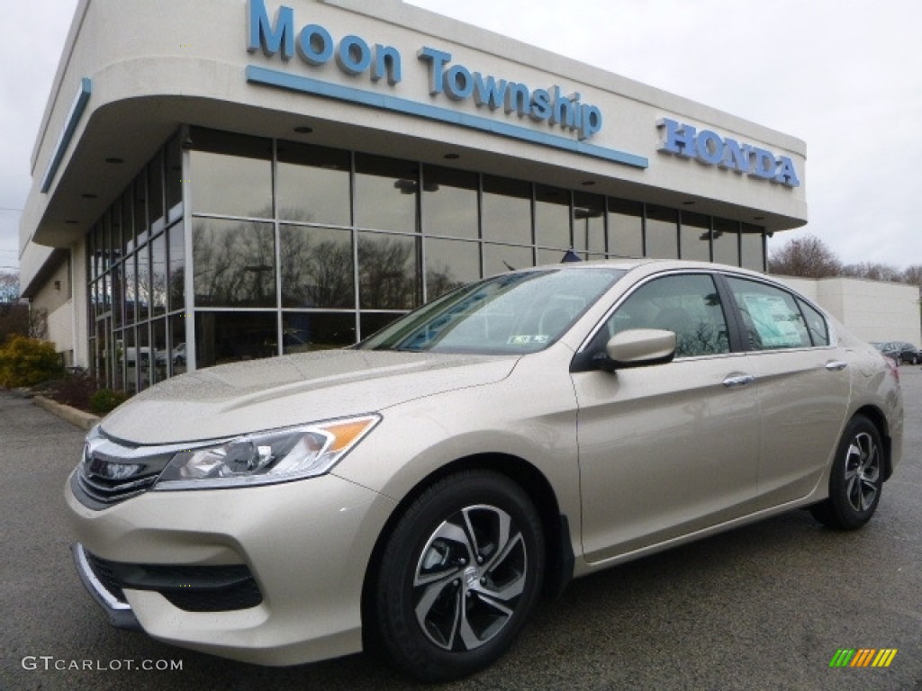 2017 Accord LX Sedan - Champagne Frost Pearl / Ivory photo #1