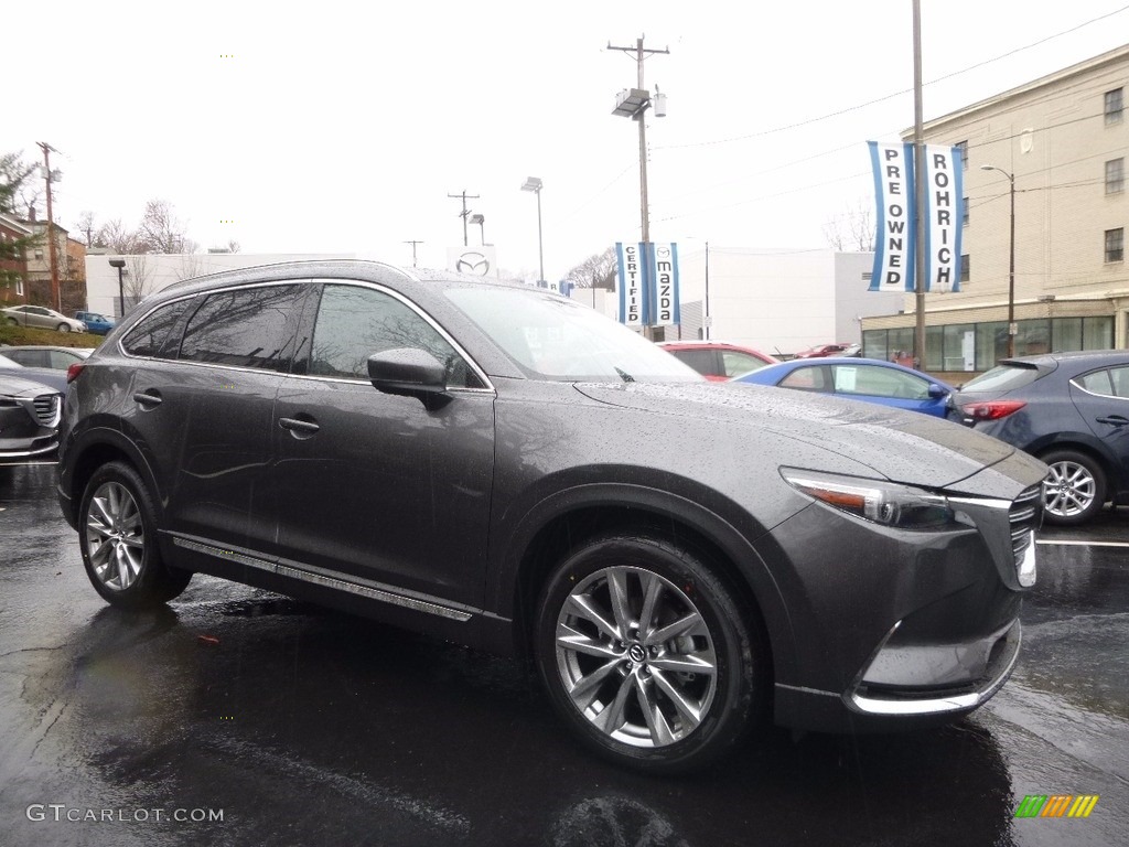 Machine Gray Metallic 2017 Mazda CX-9 Signature AWD Exterior Photo #119007321