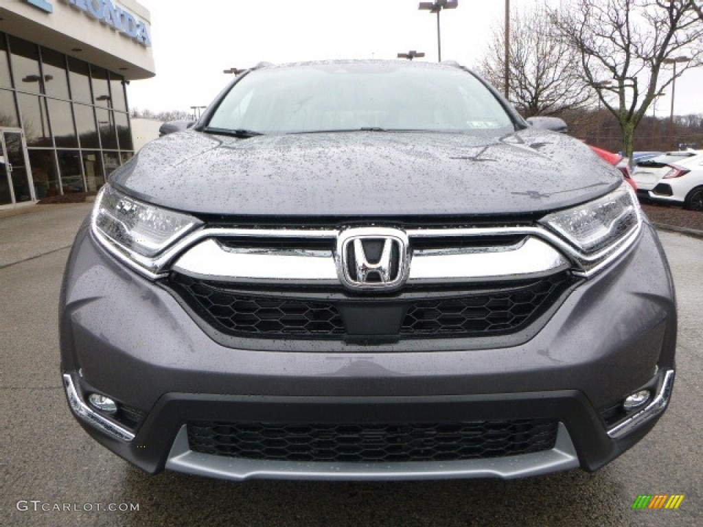 2017 CR-V Touring AWD - Gunmetal Metallic / Gray photo #6