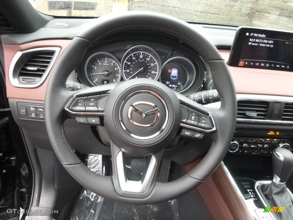 2017 Mazda CX-9 Signature AWD Signature Auburn Steering Wheel Photo #119009676