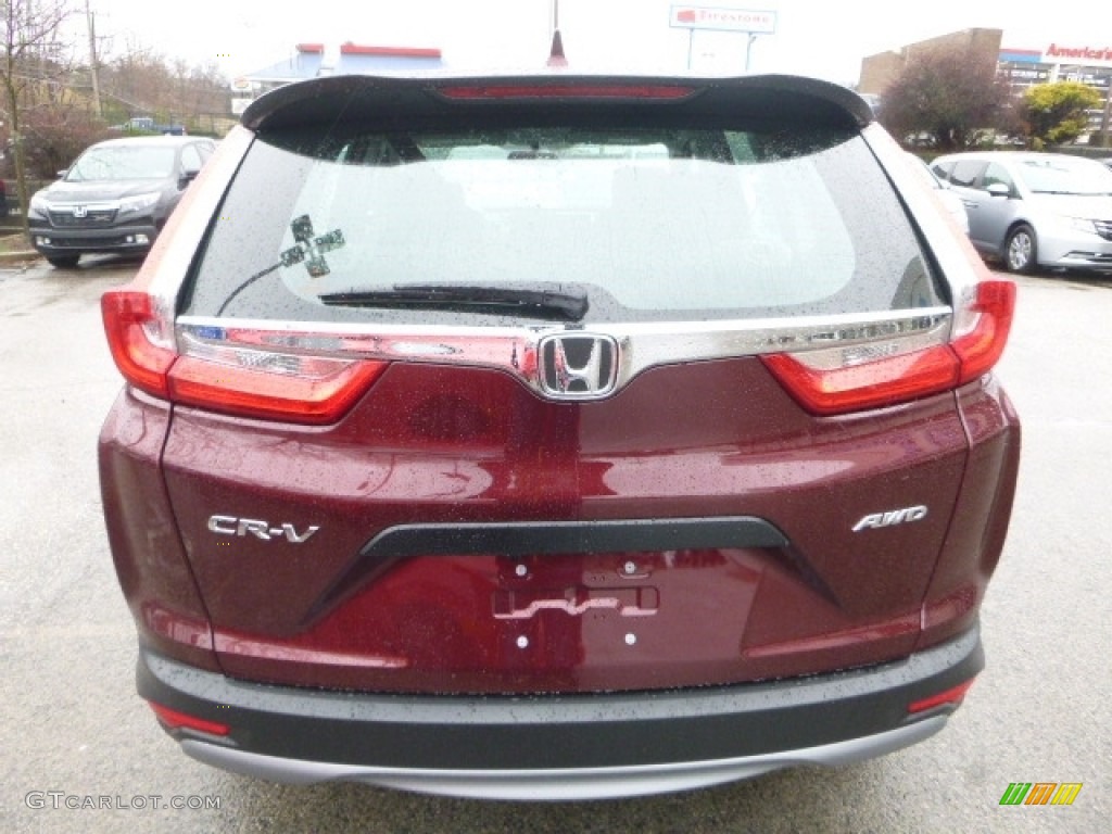 2017 CR-V LX AWD - Basque Red Pearl II / Gray photo #3